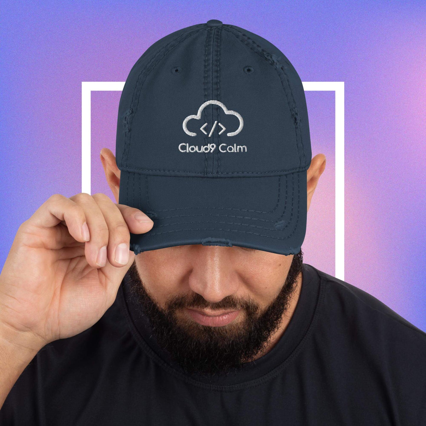 Cloud9 Calm Distressed Dad Hat